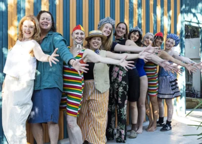 dangerous when wet the musical team with bronte campbell at Wylie's baths